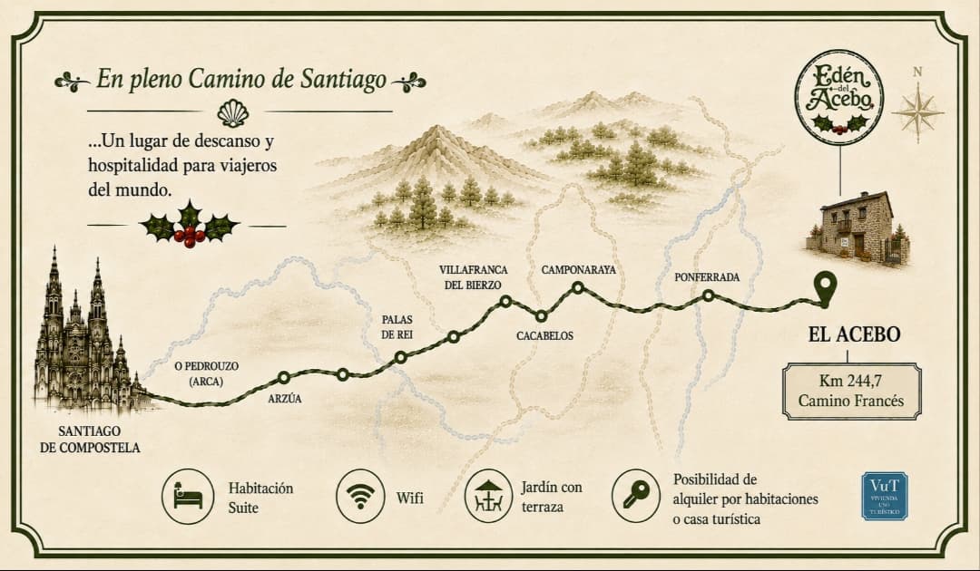 El Acebo en el Camino Francés, camino de Santiago de Compostela